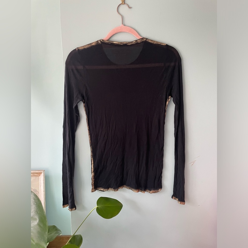 Zadig & Voltaire Willy Foil Long Sleeve Top
Size XS - Picture 3 of 11